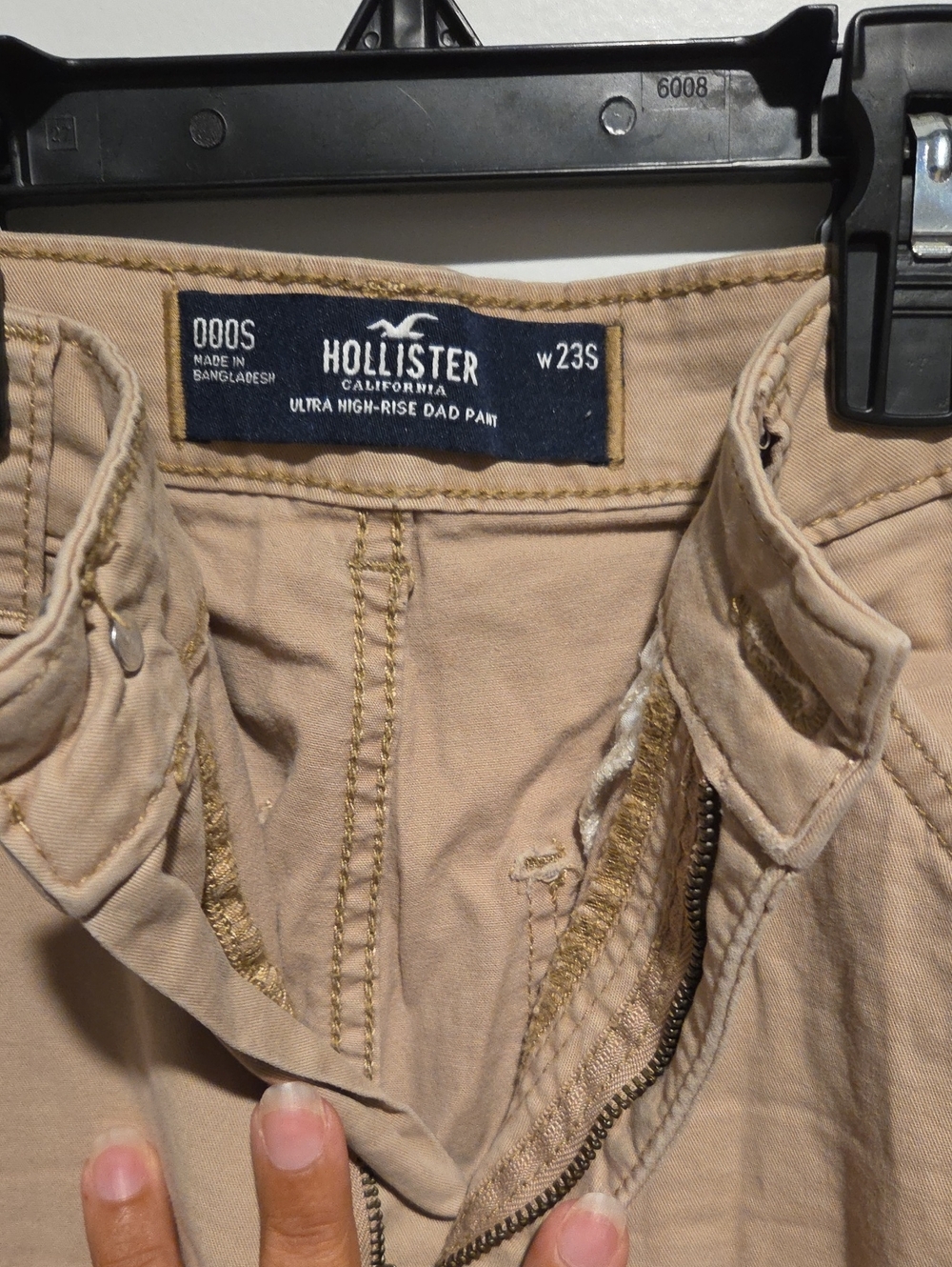 Hollister Beige Ultra High-Rise Dad Pants